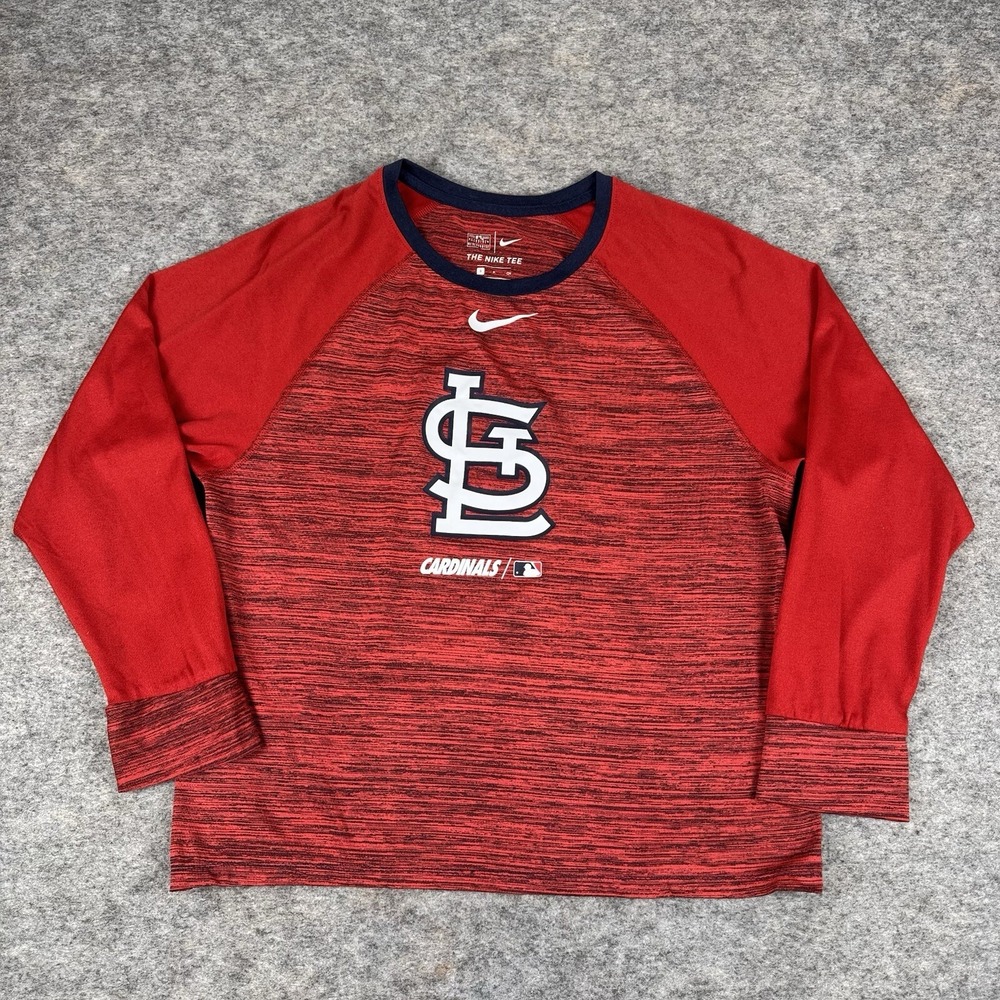 Nike Dri Fit‎ St Louis Cardinals MLB T-Shirt Tee Womens Small S